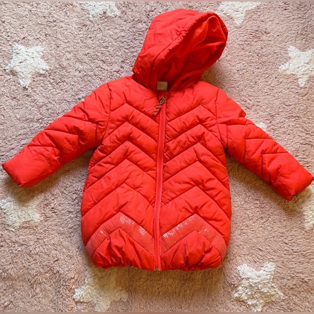 Billieblush Pink Puffer Jacket Coat 2T Excellent Condition $120 retail